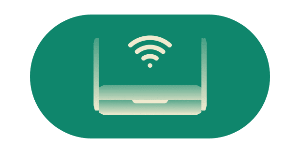 Wi-Fi̇ Bağlantısı Aircove Go'ya özel. İnternete başka bir Wi-Fi ağı üzerinden bağlanın, kabloya gerek yok.