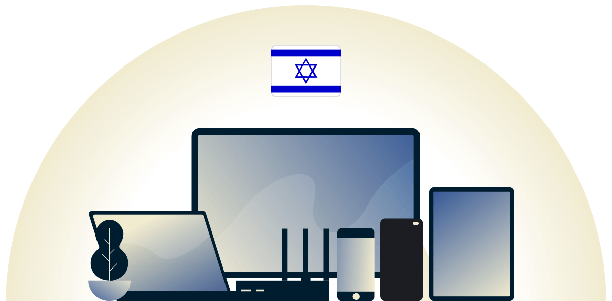 Israel-VPN sch&uuml;tzt eine Vielzahl von Ger&auml;ten.